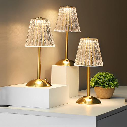 Ornate Crystal Table Lamp