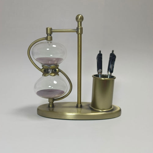 Hourglass Timer and Pen Holder