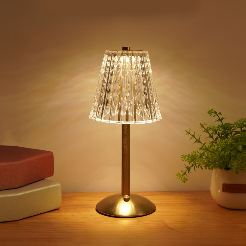 Ornate Crystal Table Lamp