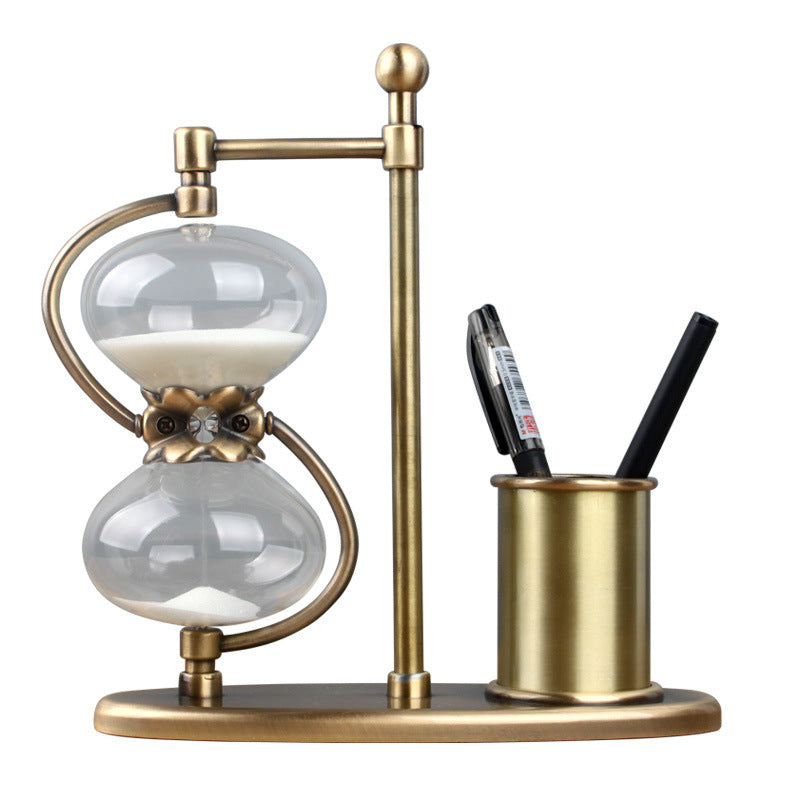 Hourglass Timer and Pen Holder